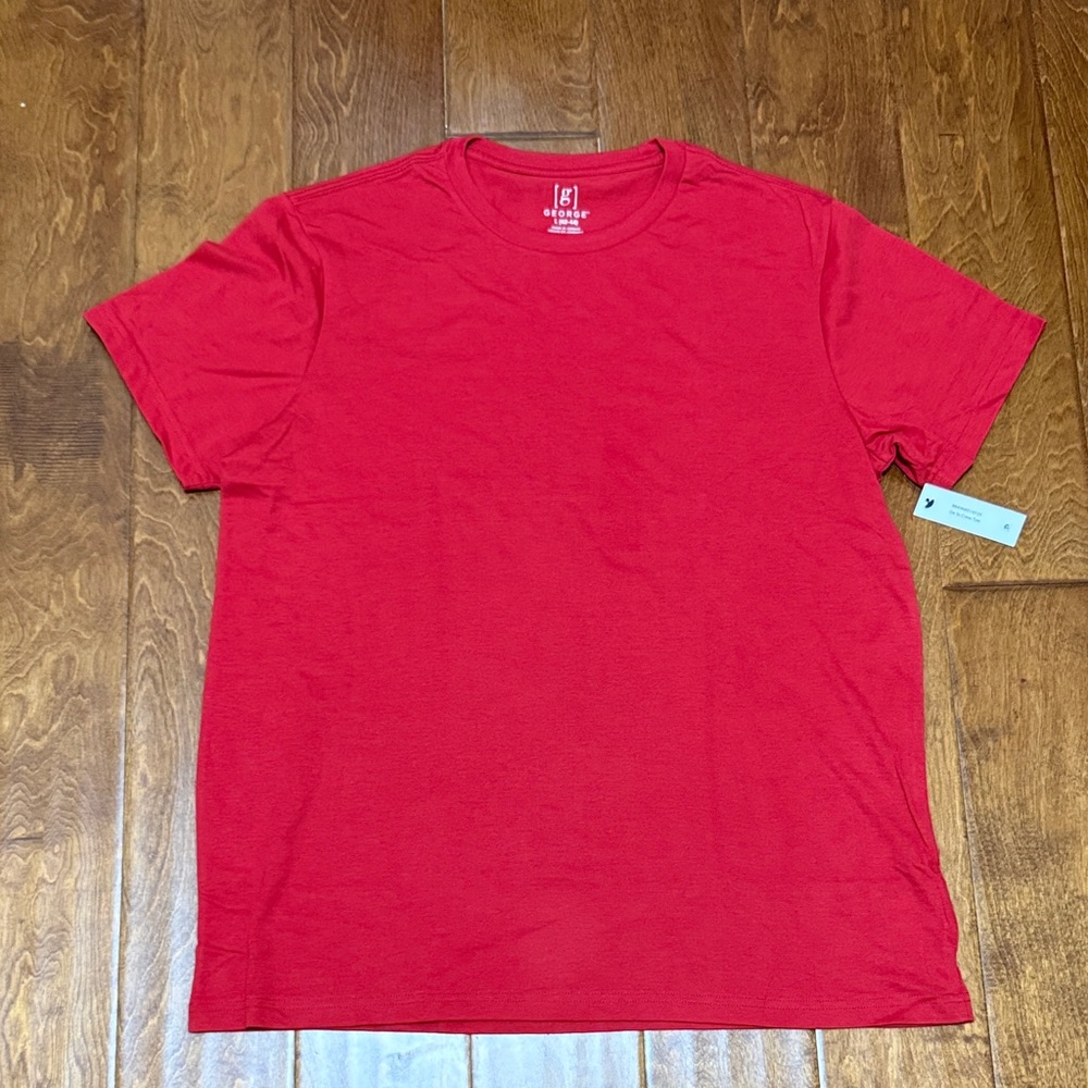 NWT men’s Size Large George Red T-Shirt